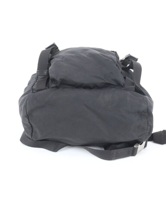 Prada Tessuto Nylon Triangle Logo Backpack Black main image 7